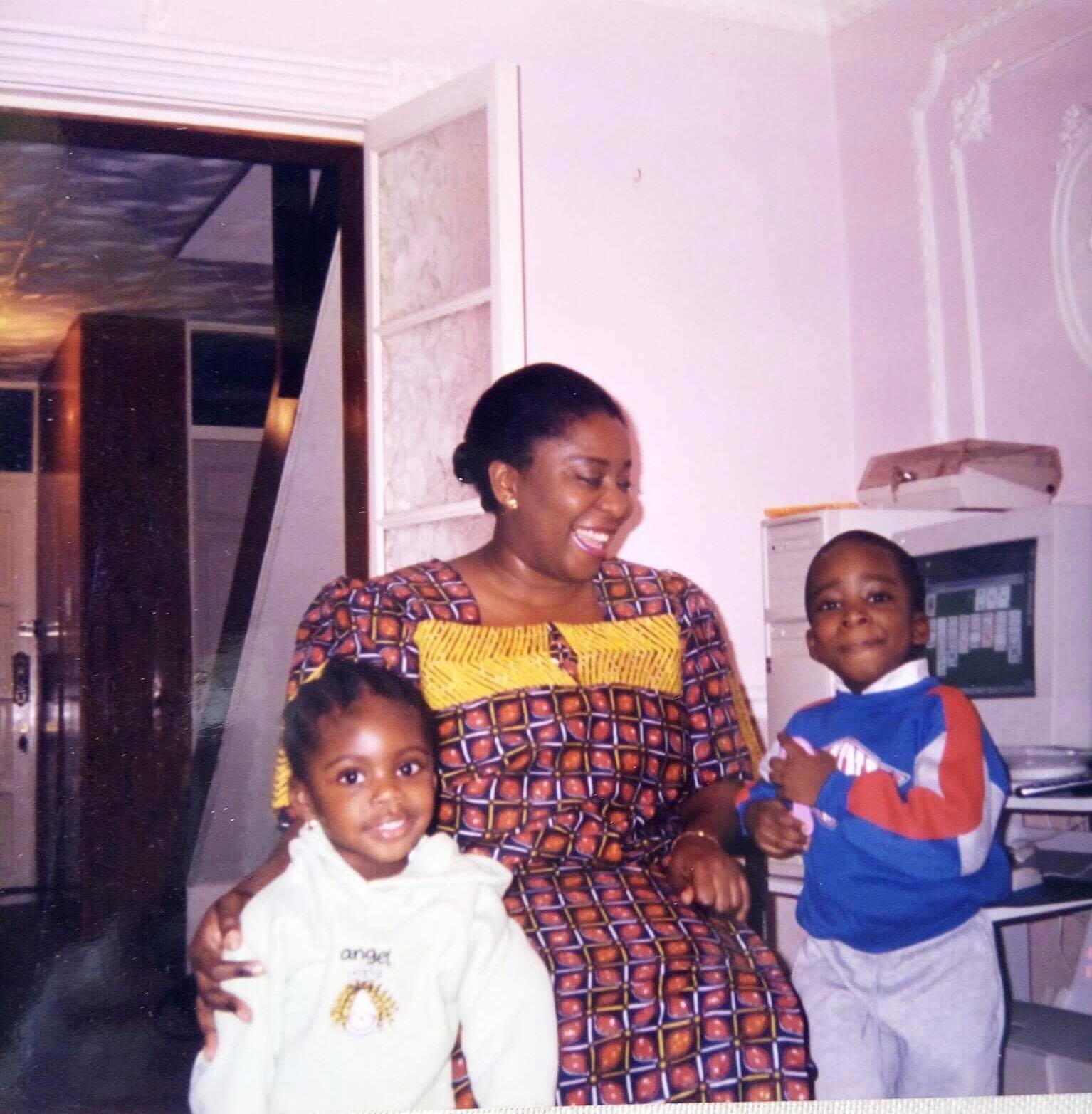 Her beloved niece and nephew, Aramide and Ademide