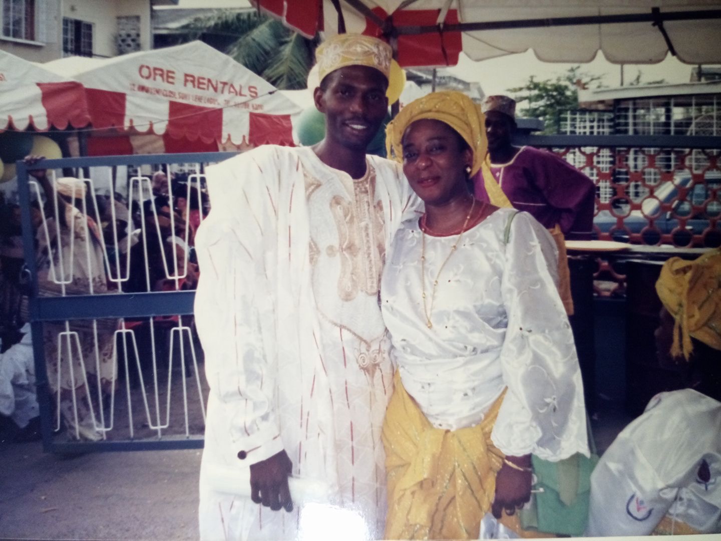 Tokunbo and Yinka at Yewande's engagement