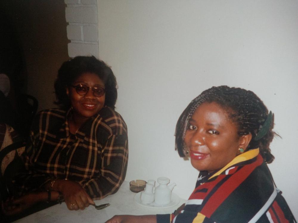 At The HCC 50th Founders Day Lunch....April 1995 with Yetunde Williams 